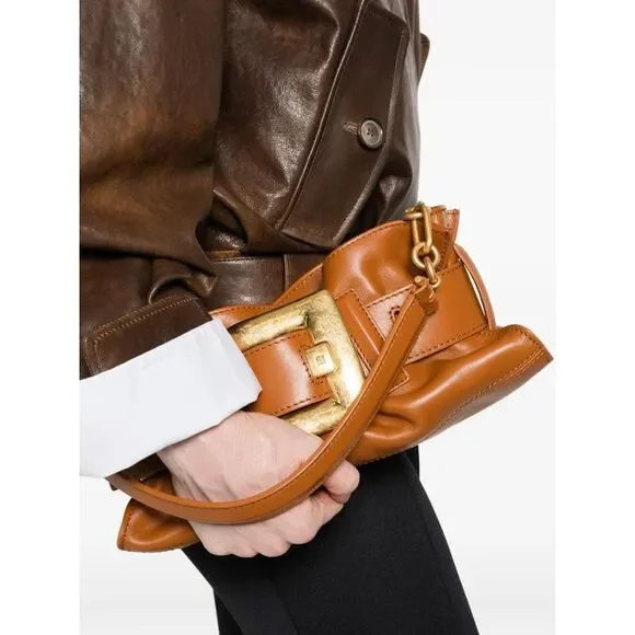 Balmain Women "Anthem Mini" Calfskin Bag - Picture 2 of 5